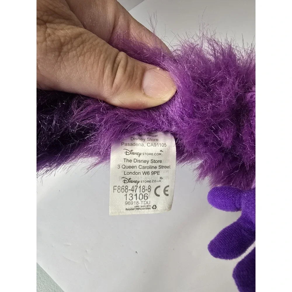 Disney Store Pixar Monsters Inc University Art Plush Purple Stuffed Animal